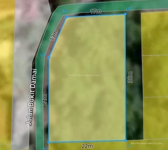 Tanah bukit damai jimbaran