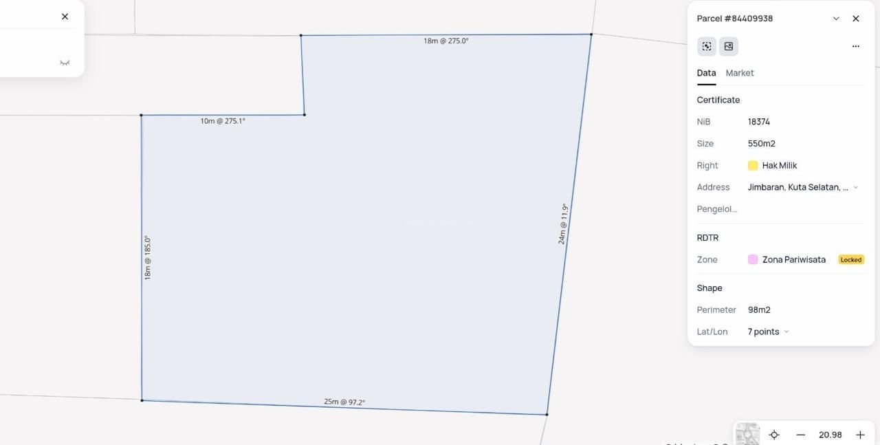 Tanah pantai balangan pecatu