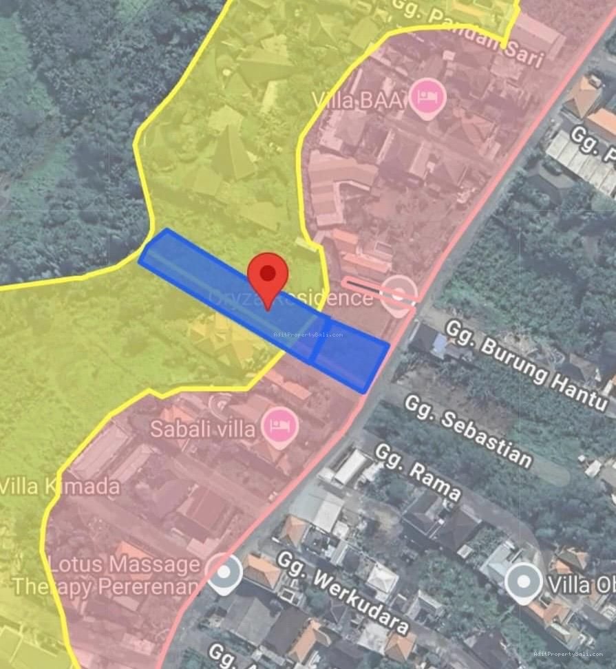Tanah Los Sungai Raya Tumbak Bayuh Pererenan Badung
