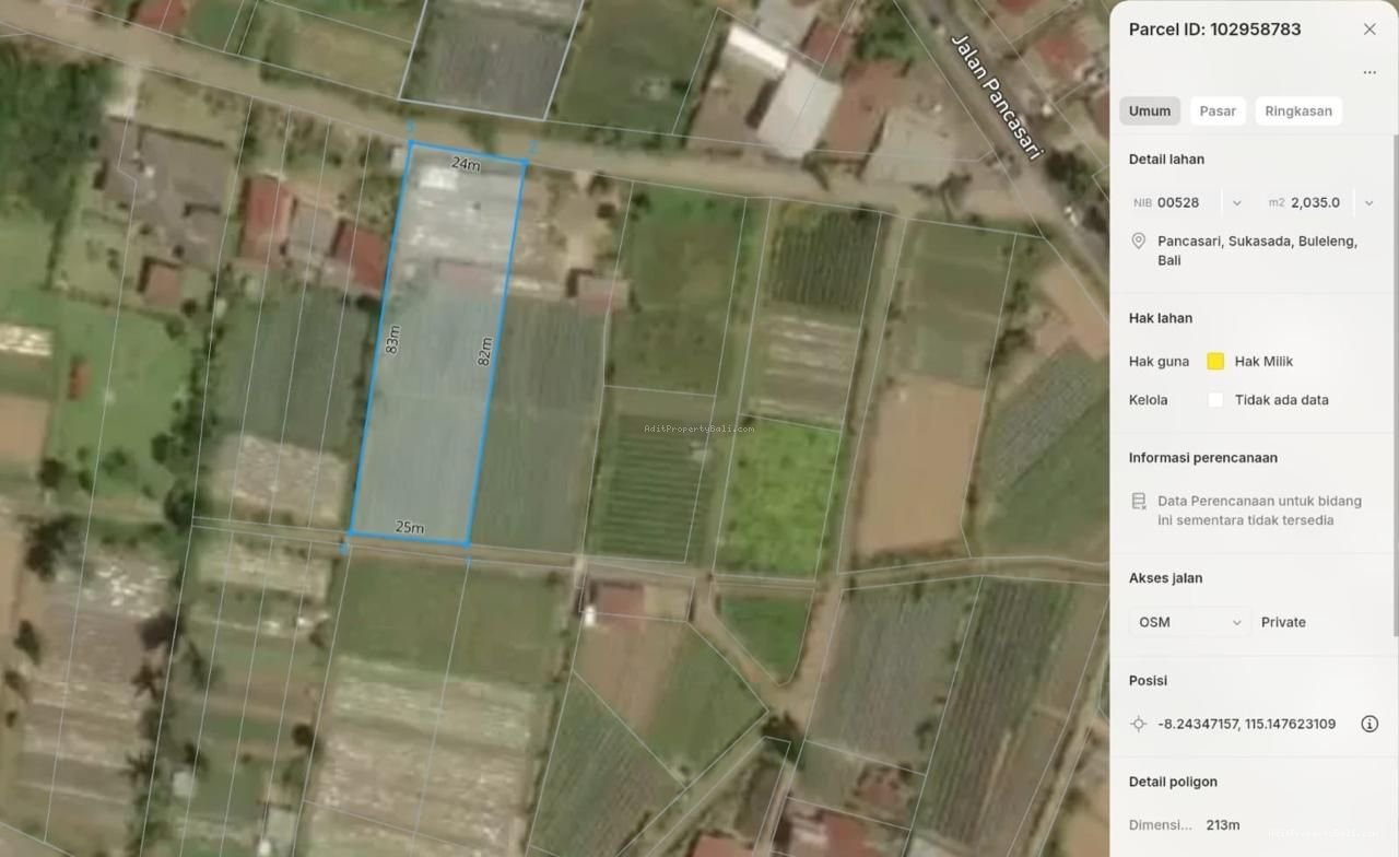 Tanah bedugul tabanan