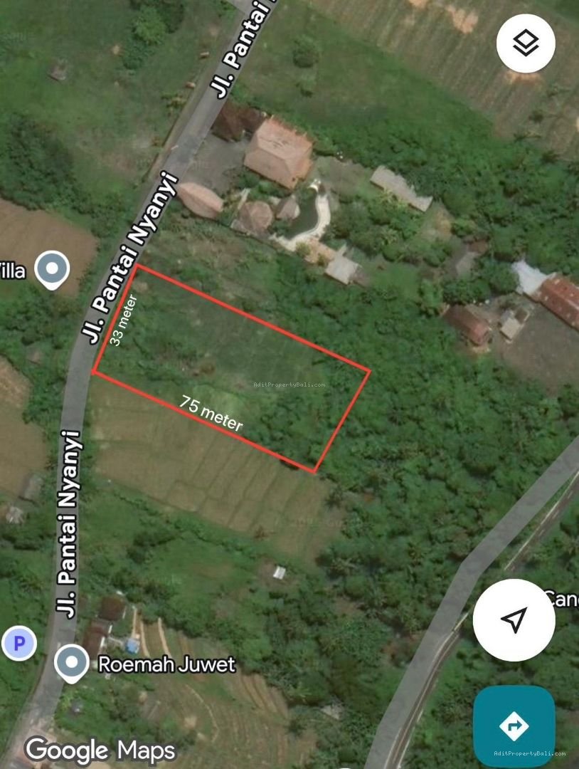 Tanah pantai nyanyi tabanan