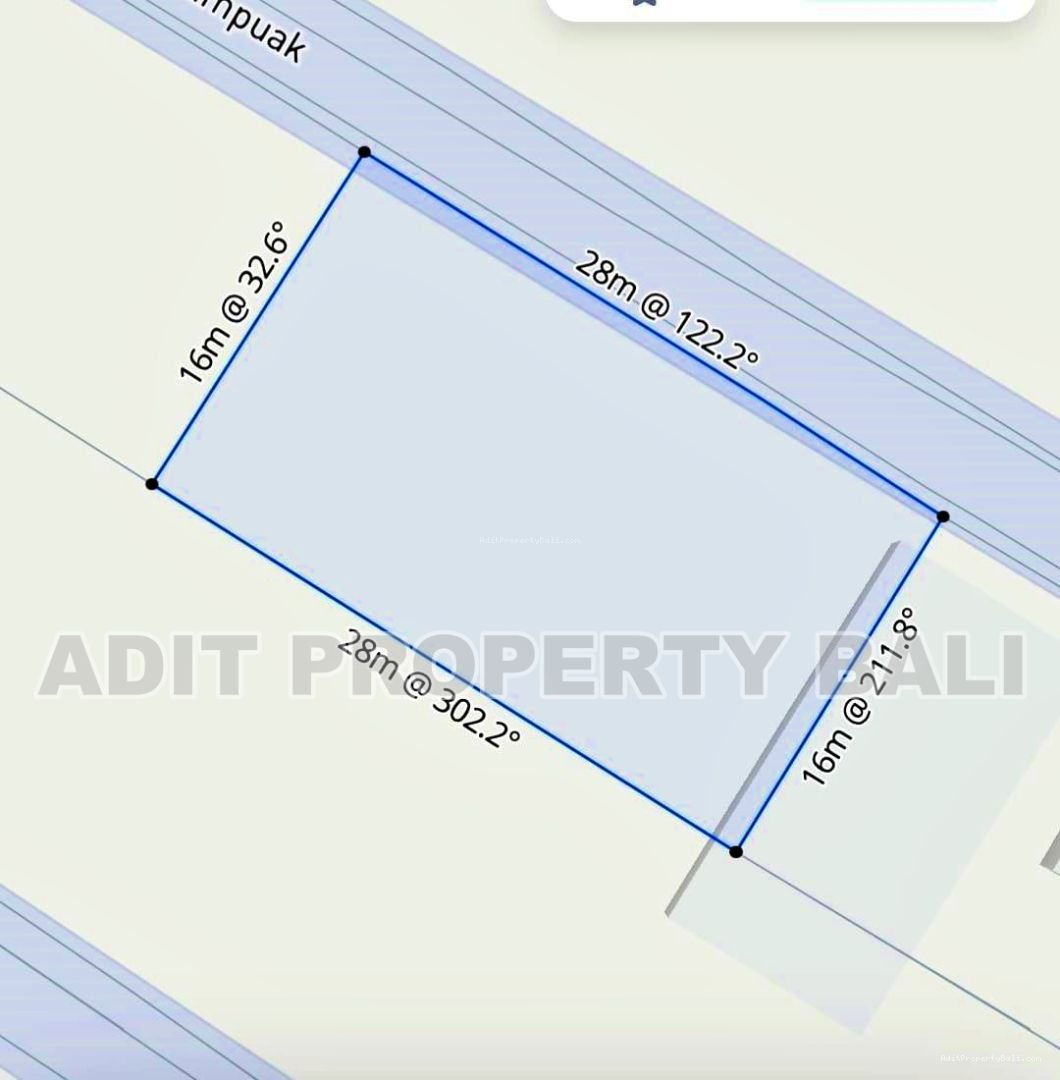 Tanah pantai batubolong canggu