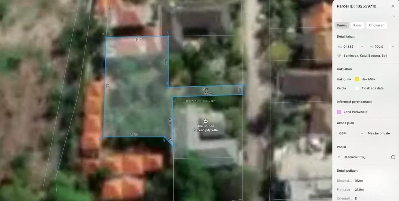 Tanah Dewi saraswati seminyak