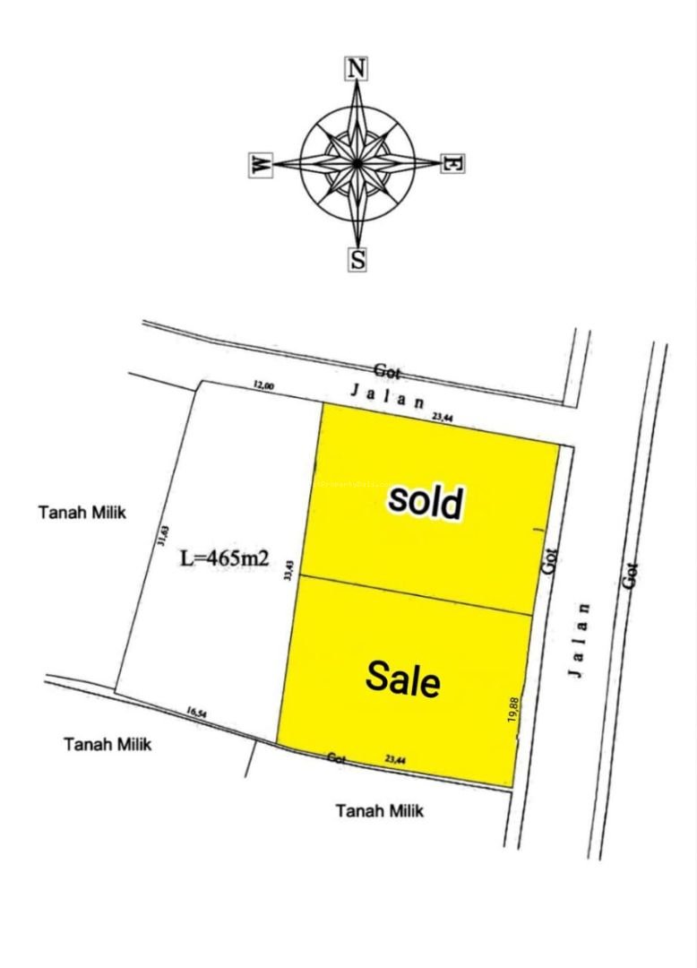 Tanah Kayu Tulang Utara Canggu Badung