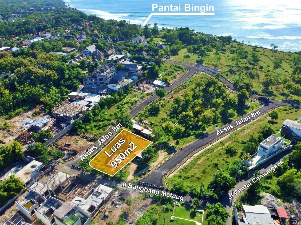 Tanah Ocean View Pantai Bingin Pecatu Badung