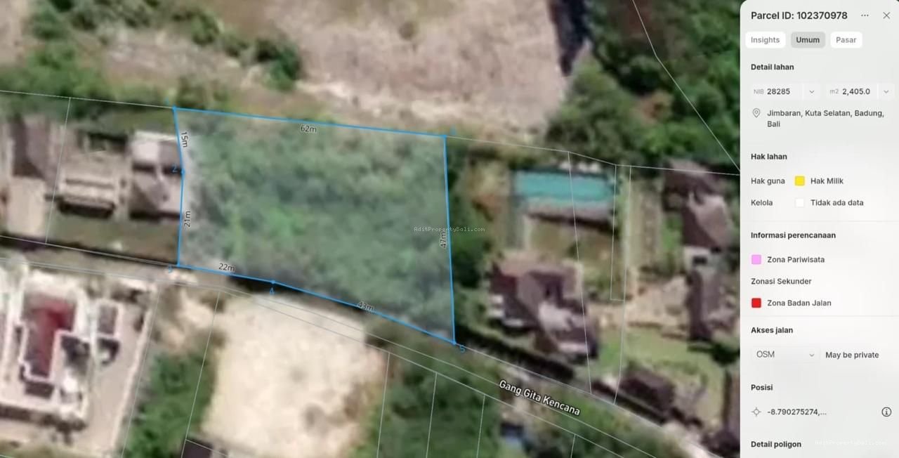 Tanah Gita kencana jimbaran