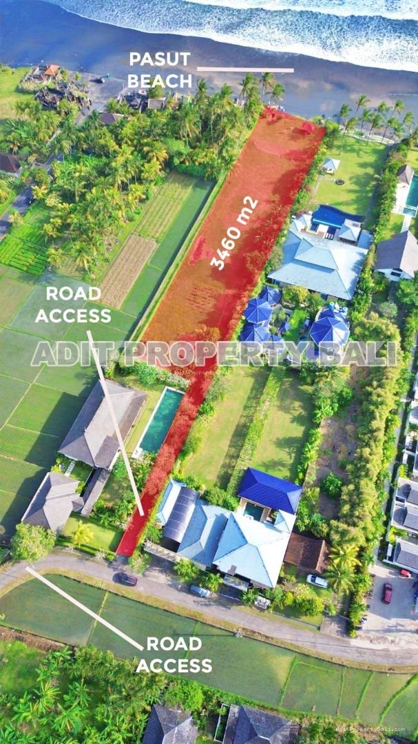 Tanah Beach Front Pantai Pasut Tabanan Bali