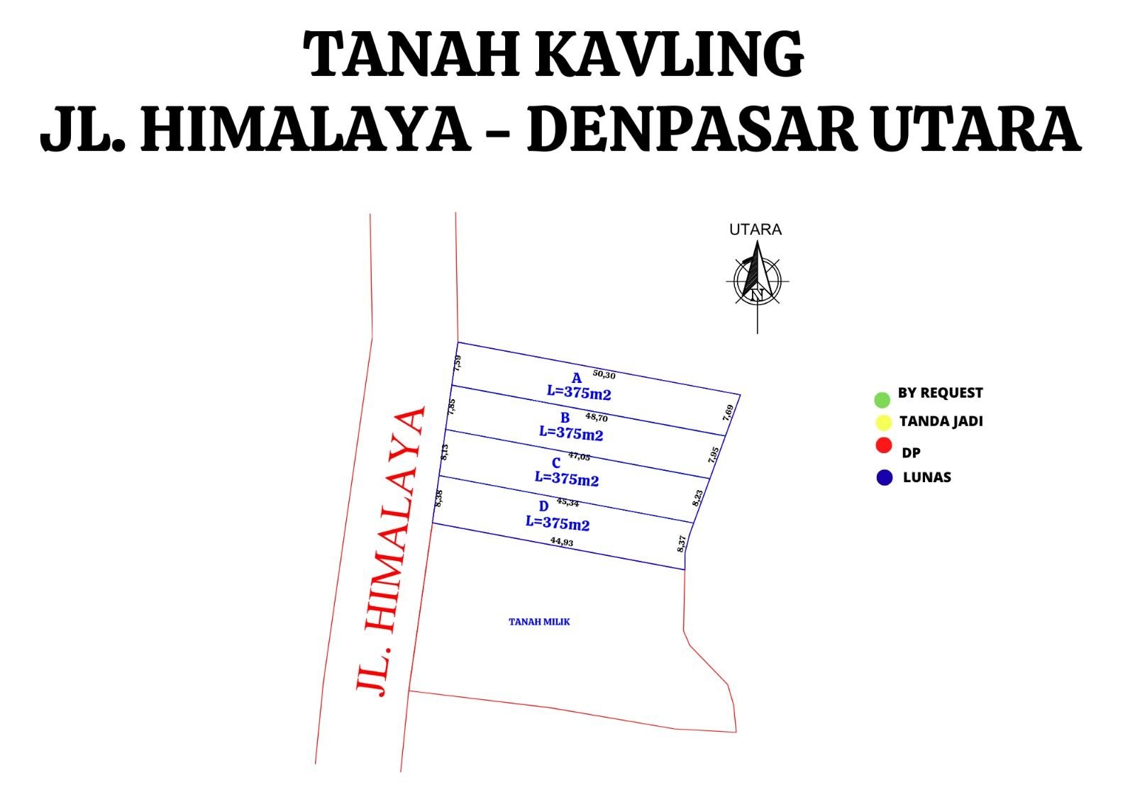 Tanah Kavling Himalaya Denpasar Utara