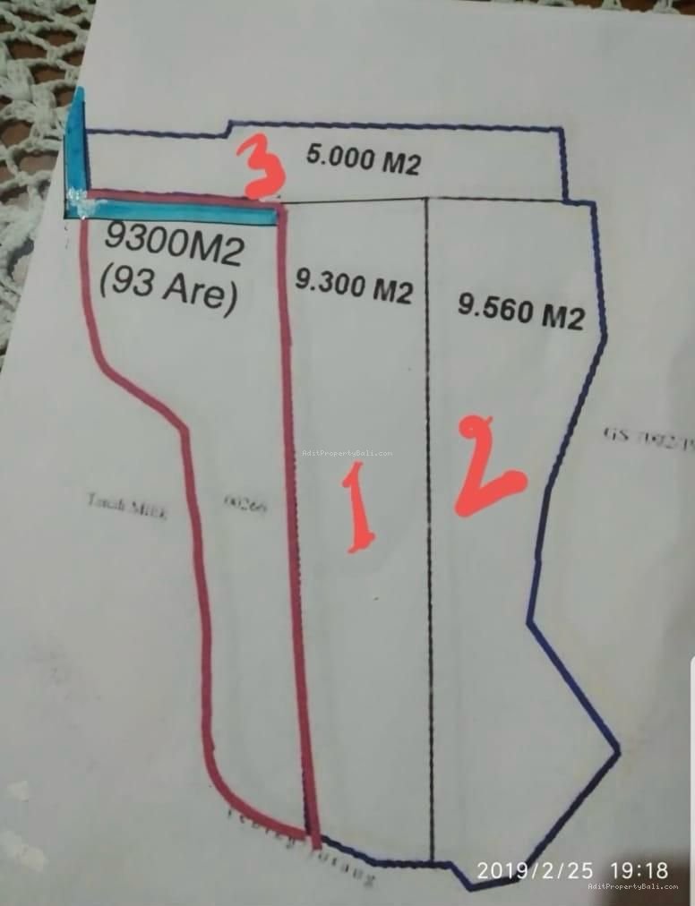 Tanah murah tebing pandawa jimbaran bali